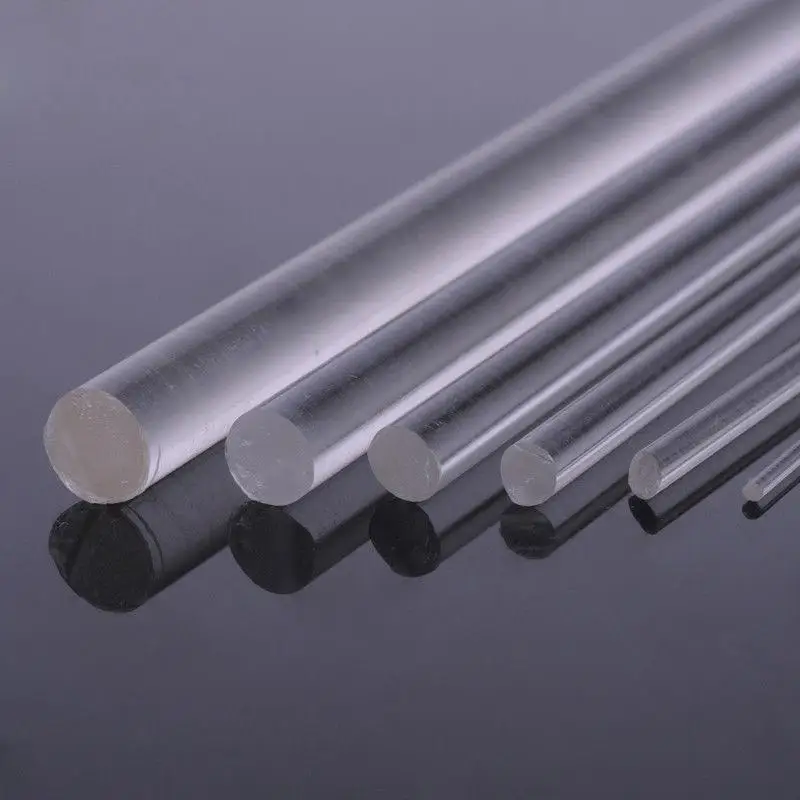 1-10pc acrylic high transparent organics glass rod multi size 100-300mm Long DIY craft architectural model material architecture