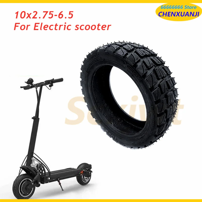 10x2.75-6.5 Off-road Vacuum Tyres 10 Inch Tubeless Tire for FLJ SK1 Speedway 5 Dualtron 3 Electric Scooter Wheel