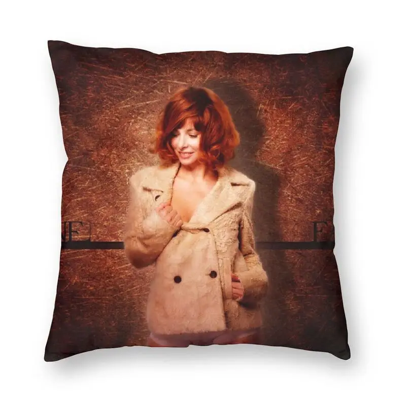 Nordic Style Sexy Mylene Farmer Throw Pillow Case Home Decorative French Singer Cushion Cover 45x45cm Pillowcover for Sofa