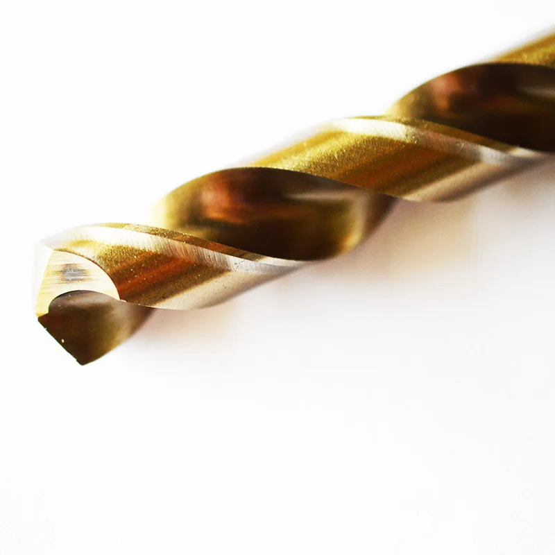Broca de torção de metal de aço inoxidável com cobalto, broca de aço de alta velocidade de perfuração manual especial