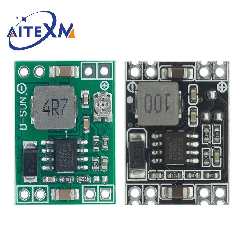 Modulo di alimentazione step-down DC-DC 3A Buck MP1584EN 5V-12V 24V a 5V 3.3V 9V 12V Uscita fissa per Arduino Sostituisci LM2596