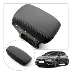 RUIYA Car Central Control Armrest Cover Pad for Leon MK3 Leon Cupra 5F Armrest Container Auto Interior Leon MK3 Accessories 2019