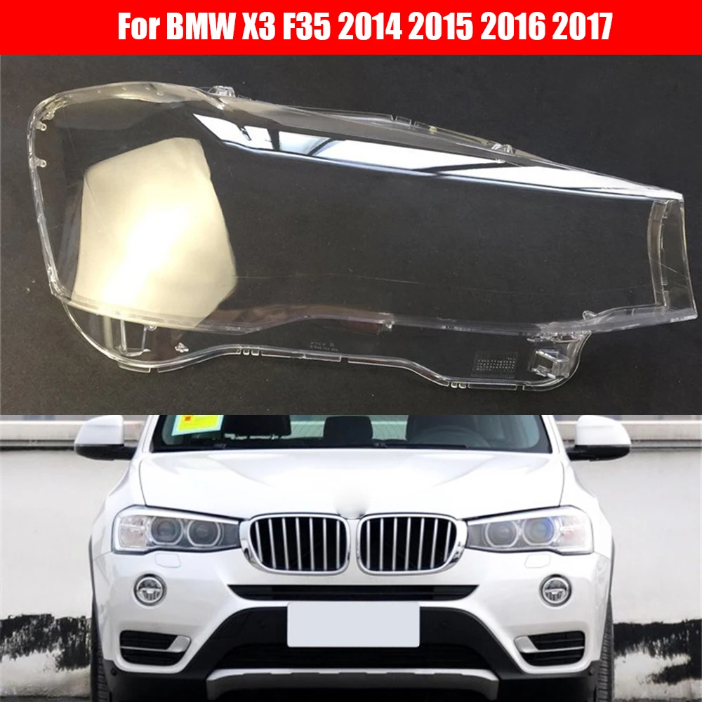 

Car Headlight Lens For BMW X3 F35 2014 2015 2016 2017 Car Headlight Headlamp Lens Auto Shell Cover