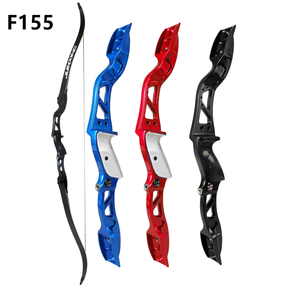 JUNXING F155 16-40Ibs 66 Inches Recurve Bow with Sight Arrow Rest for Left and Right Hand User Archery Hunting Shooting