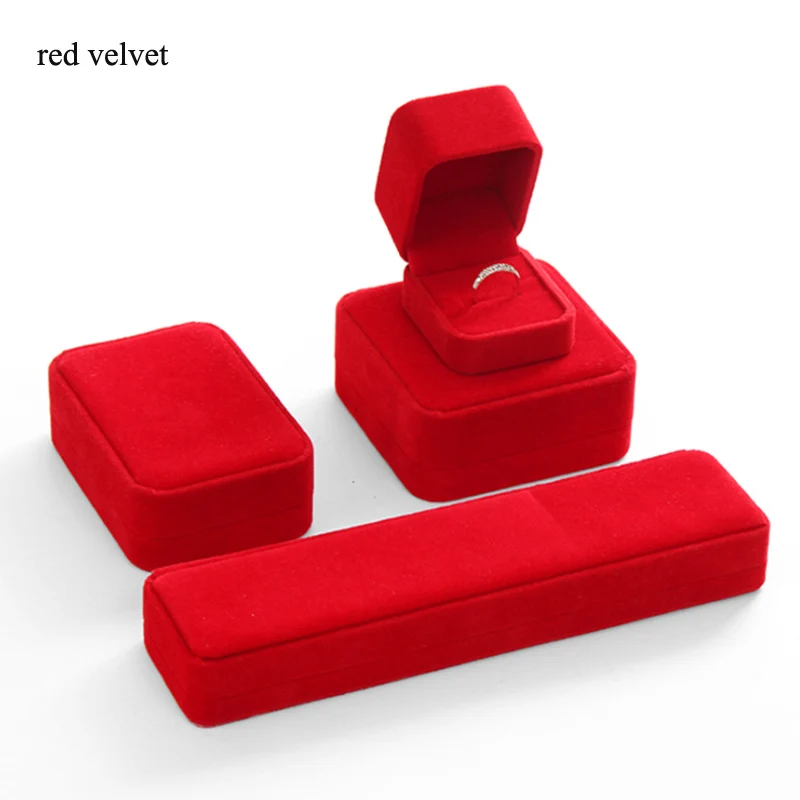 Surprise Price Velvet 12/6/6/4pcs/Dozne Necklace Jewellery Box Organizer Wholesale Rings Earrings Bracelet Jewelry Package Box