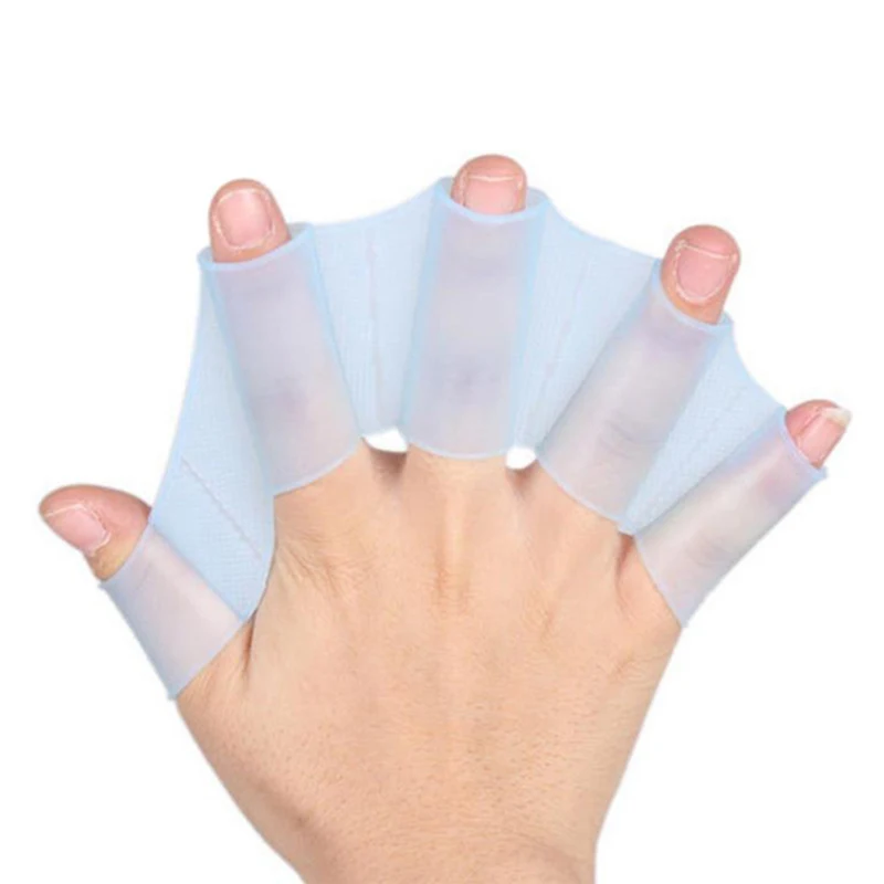 

Hot Selling Swim Swimming Silicone Gear Fins Hand Webbed Flippers Paddle Diving Training Gloves