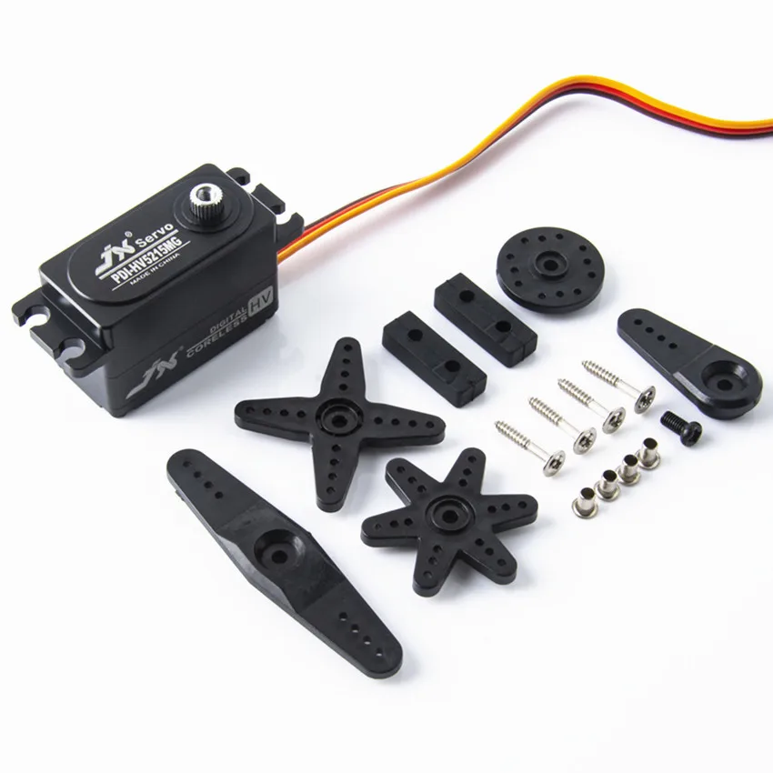 

Jx PDI-HV5215MG 15 кг Высоковольтный цифровой сервопривод с металлической шестерней и коротким корпусом для 1:8 1:10 1:12 Радиоуправляемый автомобиль/робот/манипулятор