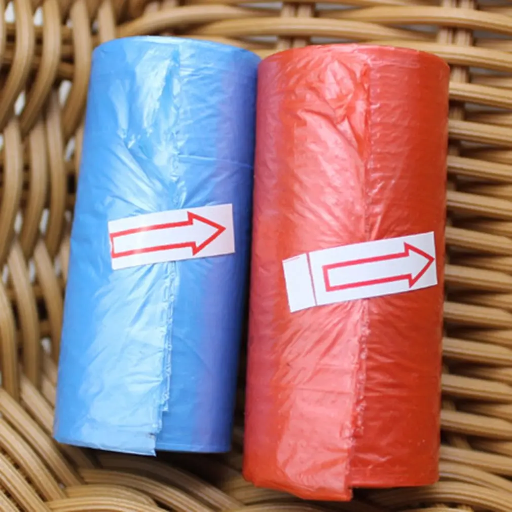 Bolsas de basura desechables portátiles para pañales de bebé, 15 piezas por rollo, accesorio para cochecito de bebé, mamá y bebé