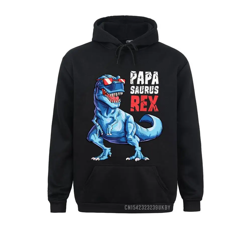 Printing Long Sleeve Hoodies Winter 2021 Clothes Men Sweatshirts Papasaurus Harajuku T-Rex Papa Saurus Dinosaur Men Dad Daddy