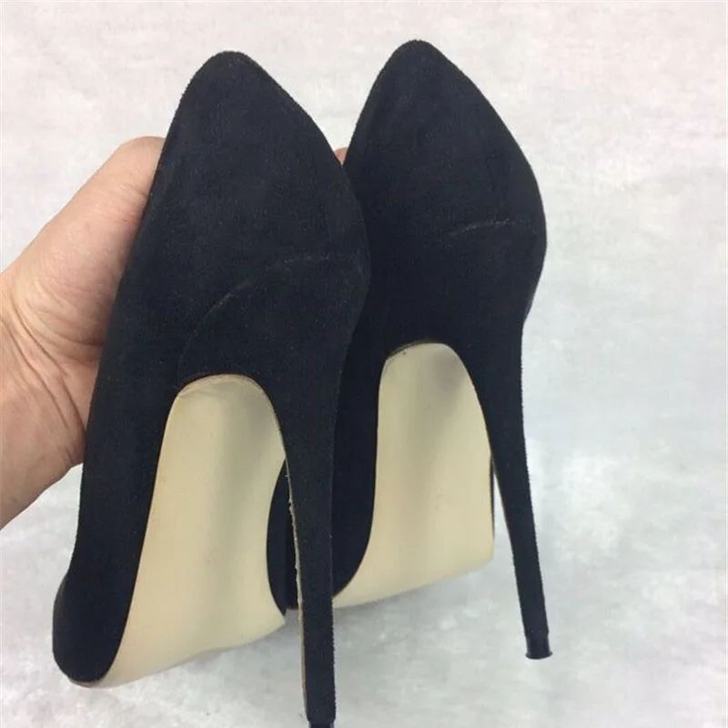 Black women\'s high heels 12cm high heels exclusive brand professional shoes 10cm female high heels shallow RM007 ROVICIYA