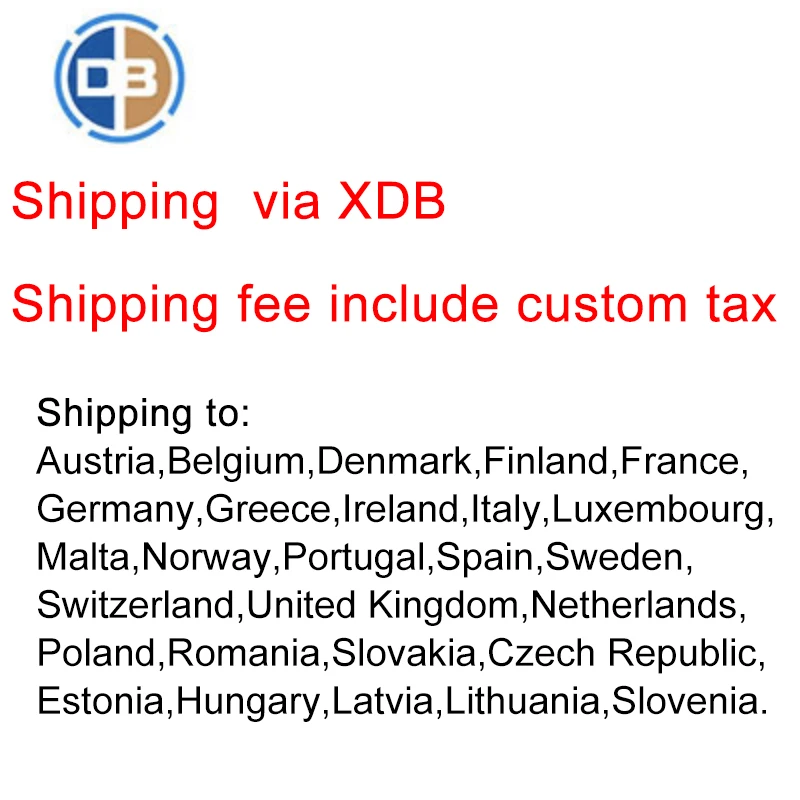 

XDB/DPD shipping extra price