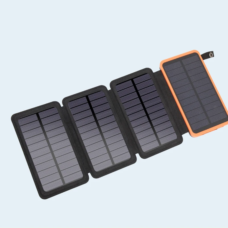 Solar Power Bank 10000mAh External Battery Solar Power Panel Phone Charging Poverbank For Smart Phone iPhone 11 Huawei Xiaomi