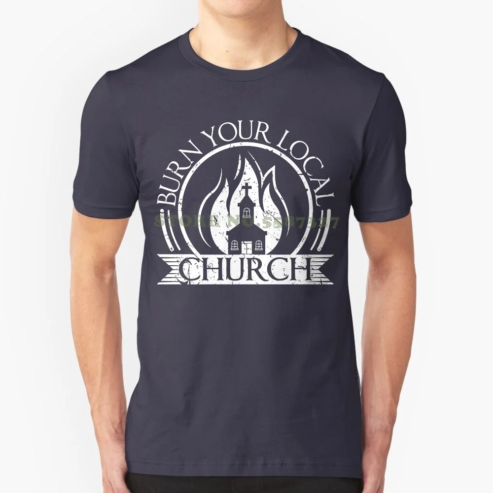 Burn Your Local Church Scandinavian Death Metal Culture Pullover T-Shirt Tees & Swearshirt