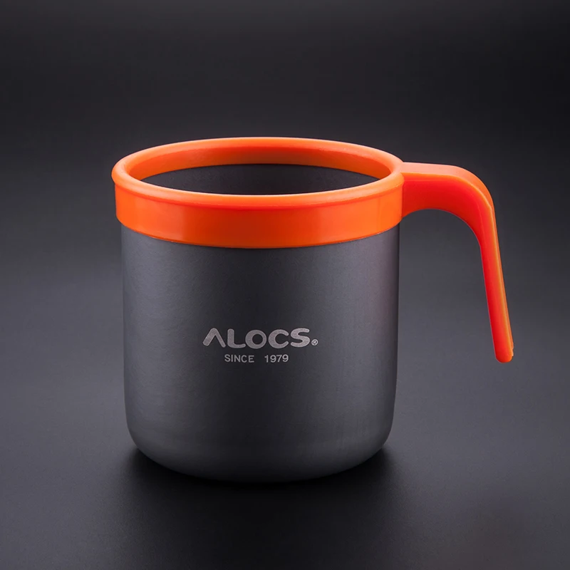 Alocs TW-401 Outdoor Portable 400ml Camping Water Cup Mug Coffee Cup Teacup Tumbler For Travel Hiking Backpacking