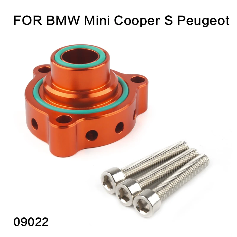 Turbo BOV Blow Off Valve Dump Adaptor Bolt-On Top Mount  For Peugeot、BMW Mini Cooper S Turbo engines