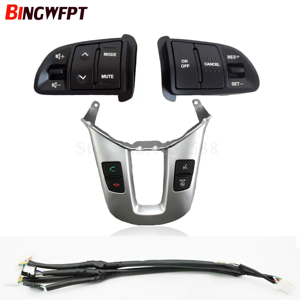 Cruise Control For KIA Sportager 2011-2014 2016 Steering Wheel Button Control Audio Buttons Volume Modification Switch