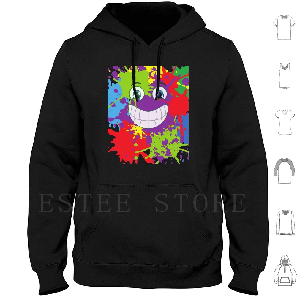 Splashed Rainbow | Big Smile Face Showing Teeth Hoodies Splash Splashed Rainbow Colorful Smile Big Smile I Smile