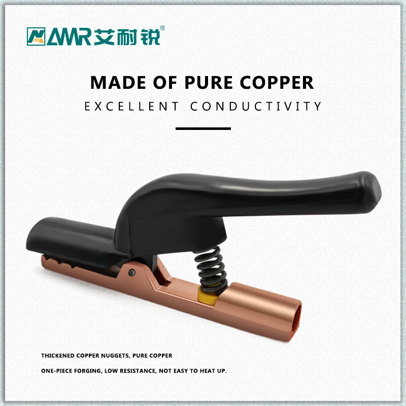 Imagem -02 - Eletrodo Titular Stick Welding Rod Cobre Mini Cabo Soldagem Grampos Stinger Clamp Tool Amr Resistente ao Calor 300a