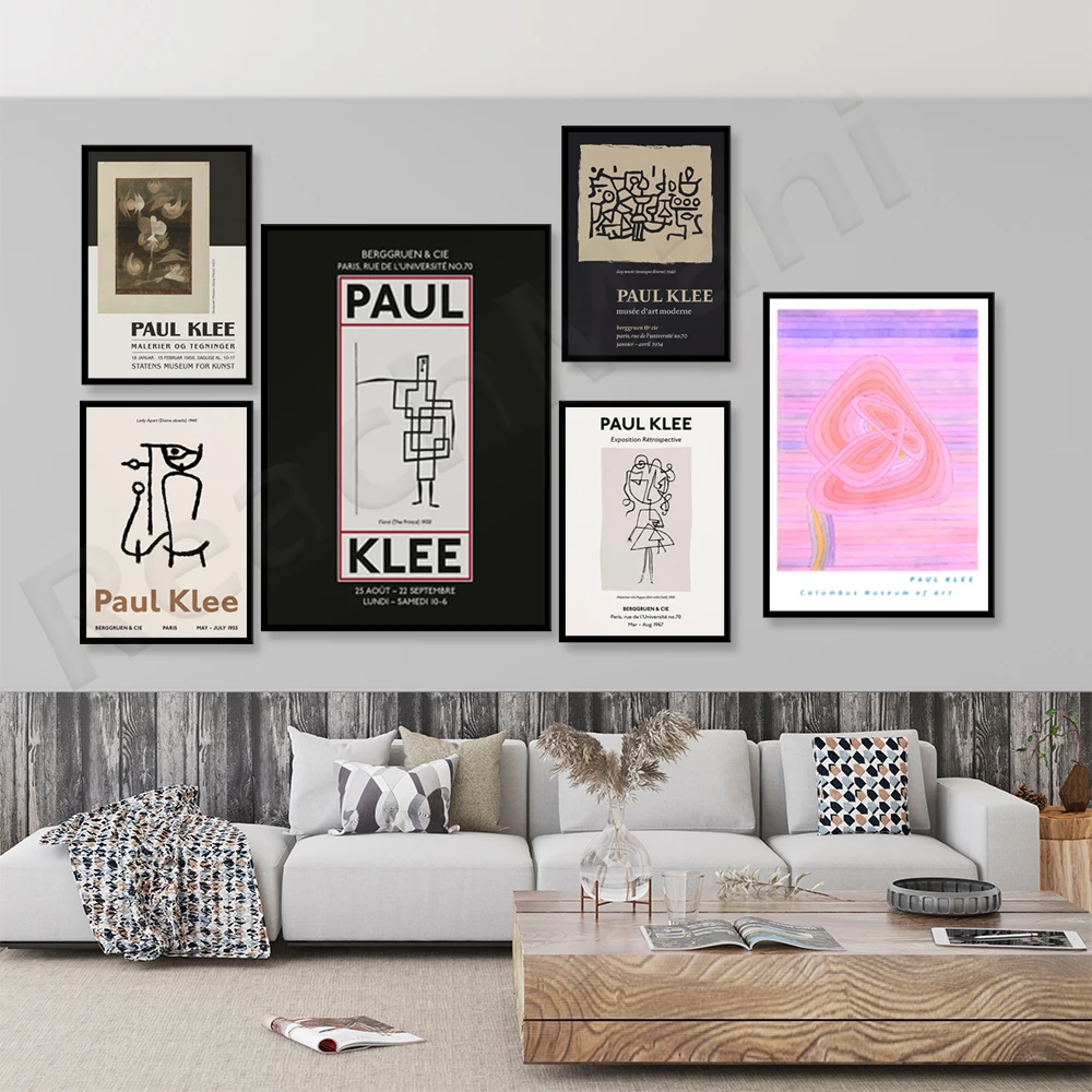 

Paul Klee Abstract Art Poster, Daytime Music 1940, Dying Plant 1922 | "Lonely Flower 1934", printable art museum poster