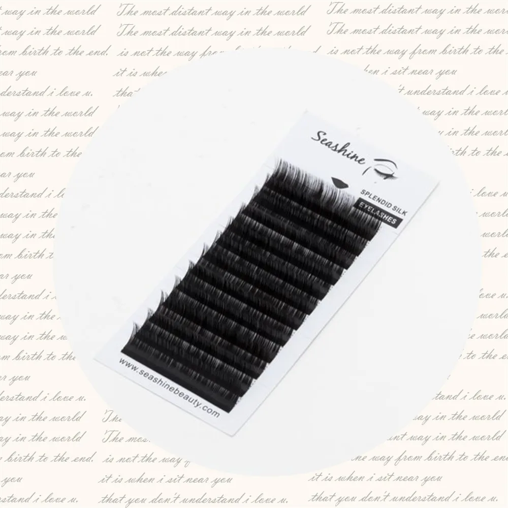 Seashine Individual Lash J B C D L Curl Eyelashes Extension High Quality Individual Lash Easy Fans Volume Lash Mattle Individual