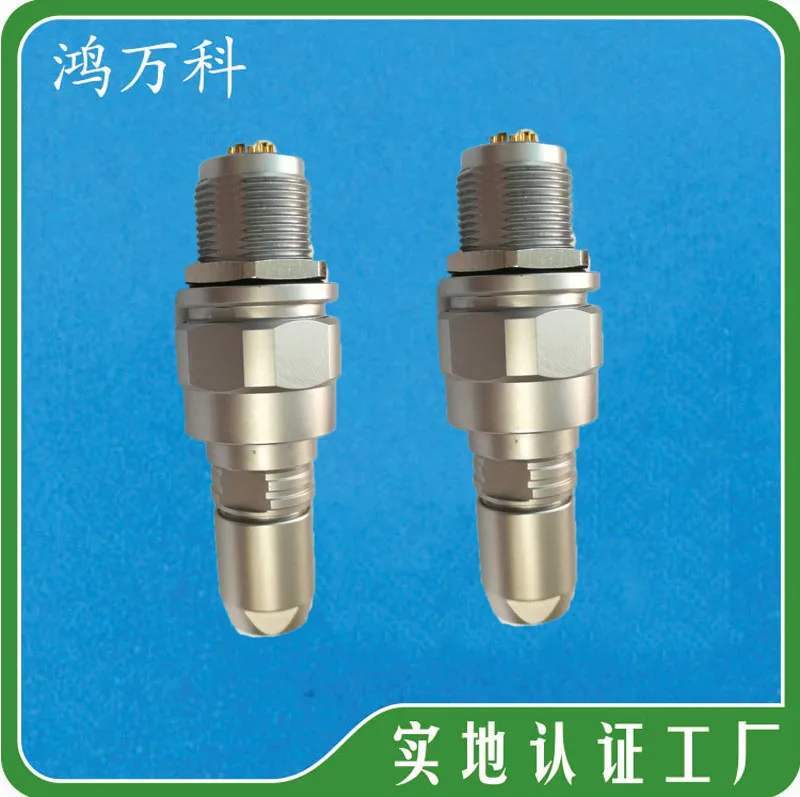 Deep water 100m metal watertight aviation plug underwater robot thread locking M20 circular connector