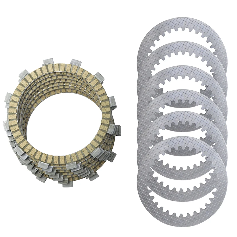 Motorfiets Geel Clutch Platen & Staal Wrijving Plaat Disc Kit Voor Loncin LX300 Voge 300 Lx 300 Accessoires