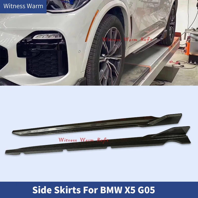 

Carbon Fiber Side Bumper Skirt for BMW X5 G05 2019 2020 2021 Body Kit Car Side Skirts Bodykit