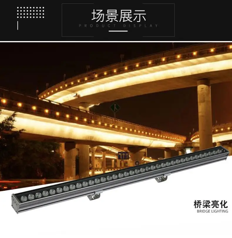 4PCS 9W 18W  24W 36W 1M LED Wall Washer Landscape light AC110V  220V outdoor flood lights wall linear lamp floodlight wallwasher