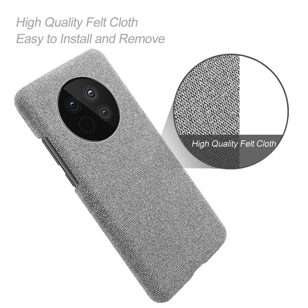 For Huawei Mate 40 30 20 P40 P30 P20 Pro Lite Cloth Texture Woven Cover Antiskid Febric Case For P Smart 2019 Y6P Y5P 2020