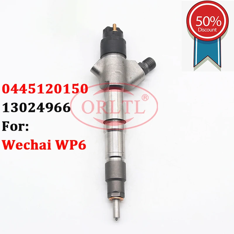 

0445120150 Common Rail Injection Nozzle 0 445 120 150 OEM WEICHAI 13024966 For Weichai WD10 Inyector 0445 120 150