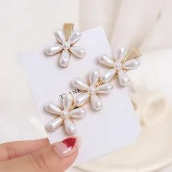 Imitation Pearl Flower Hair Clips for Girls Bohemian Sweet Multi Floral Hair Pins Fashion Korean Women Hair Accessories