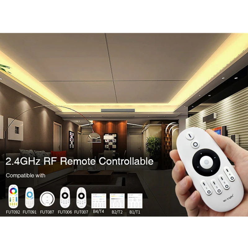 FUT035 FUT036 FUT037 FUT038 FUT039 Miboxer (NEW) 2.4G 4-Zone LED Controller Dimmer Single Color CCT RGB RGBW RGB+CCT Strip