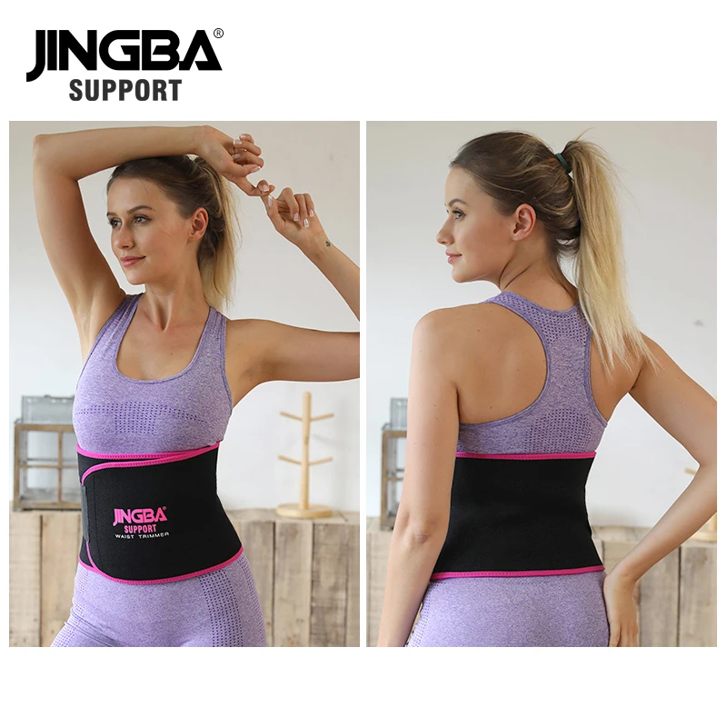 Jingba-cinto esportivo para homens e mulheres, neoprene, modelador do corpo, fitness, faixa de emagrecimento