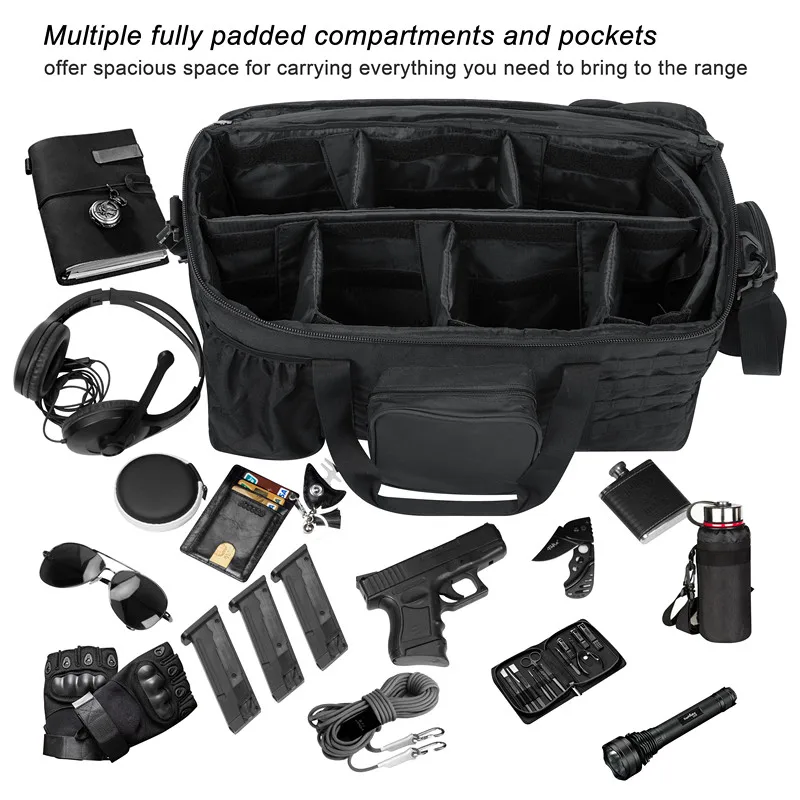 

Outdoor Tactical Bag Hunting Bag Large Capacity Gun Bag 600DWaterproof Fabric Multiple Compartments Large Space Military Handbag