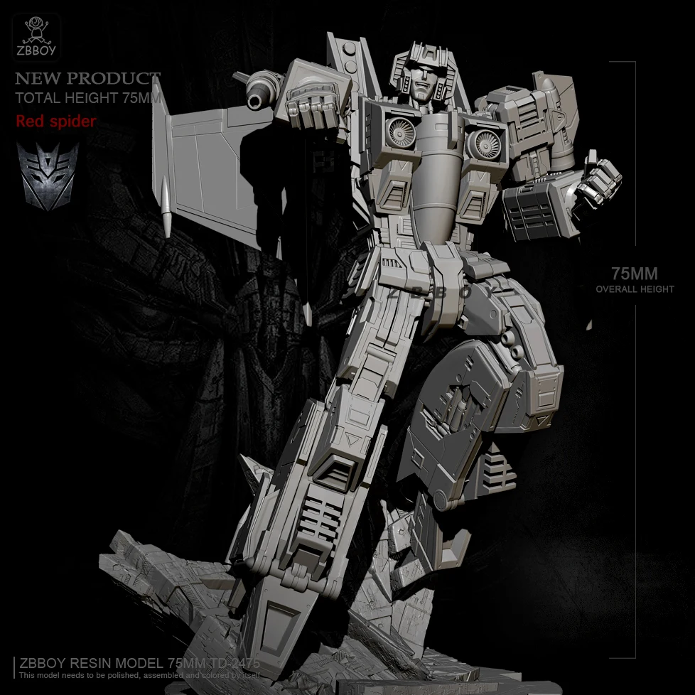 H75mm Resin figure kits Starscream model self-assembled TD-2475