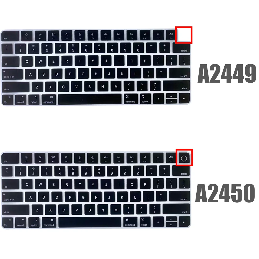 For Apple Magic Keyboard Cover (2021 release) A2450 A2449 Stickers iMAC Keyboard Protector Silicone Bluetooth keyboard case New