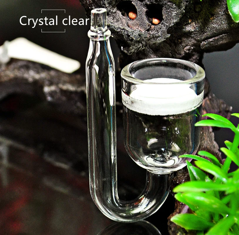 

Aquarium glass carbon dioxide diffuser small mouth cup refiner