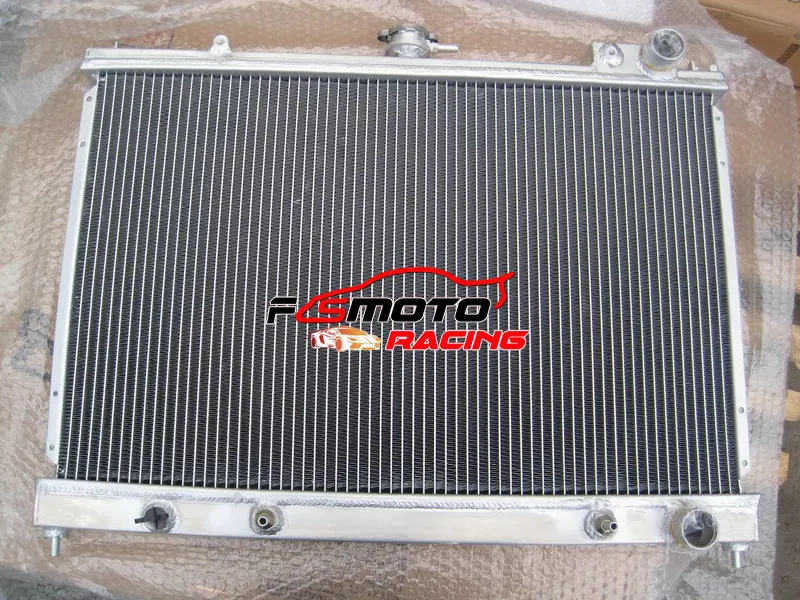 Aluminum Radiator + Fan For Nissan Pintara Skyline R31 92 91 90 89 88 87 AT MT 1986-1993 AUTO