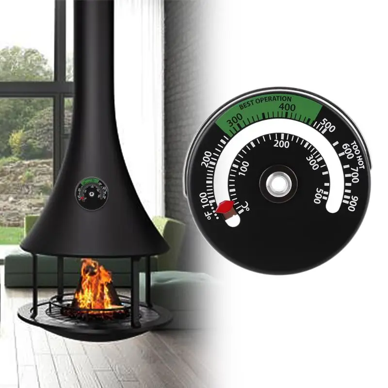 Magnetic Fireplace Stove Thermometer Fire Place Temperature Monitor Increase Efficiency and Optimise Fuel Consumption