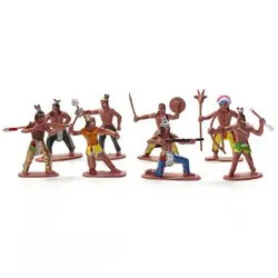 13pcs/Set Native Plastic Indian Tribes Model American Art Figure Doll Toy Kids Children Toys