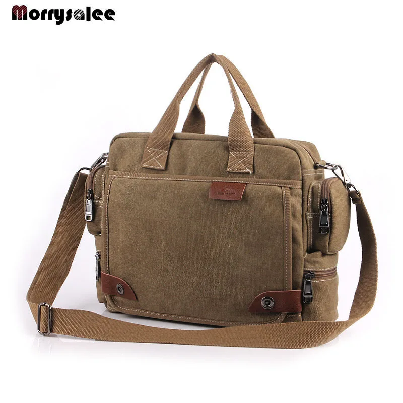Multi-function Canvas Men's Bag Fashion Men shoulder Bag Business Casual male Handbag High quality сумочки сумка большая