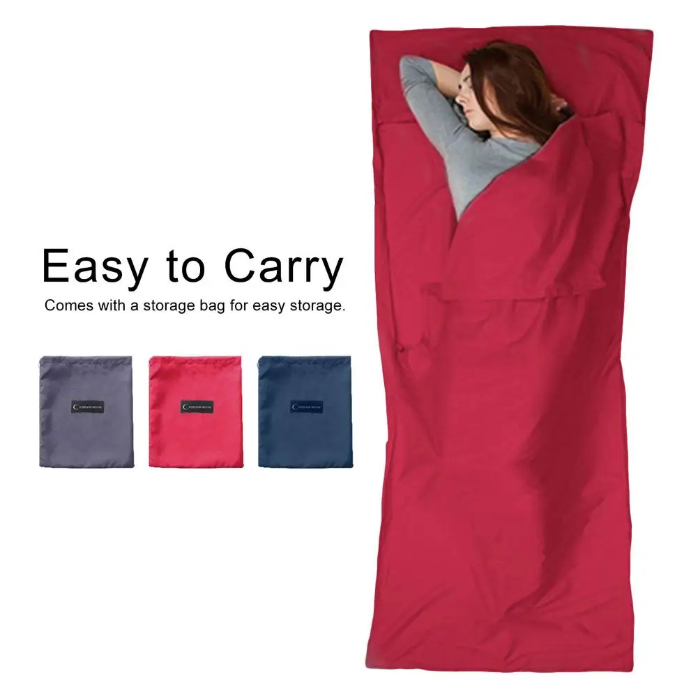 Camping Sleeping Bag Liner Ultra-Light Sheet Travel Bag portable Breathable Warm Sack Camp Bag Liner for outdoor camping