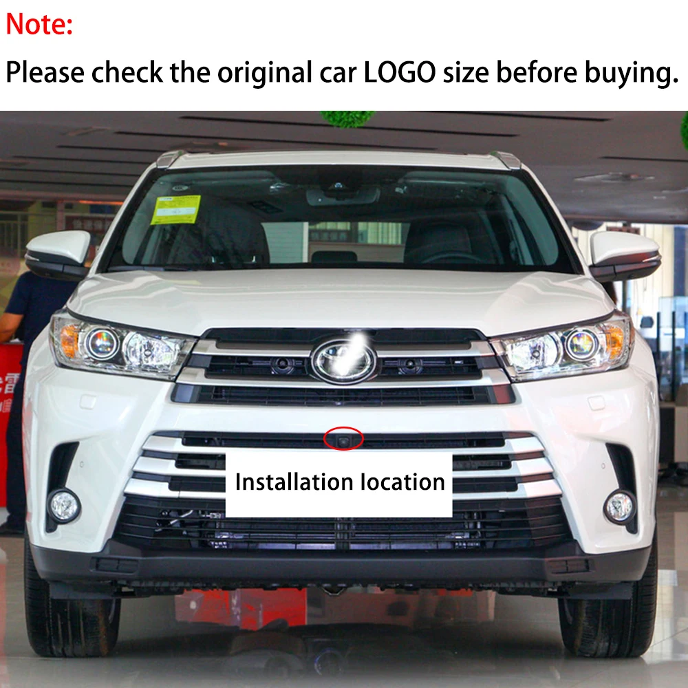 Car Front View Parking LOGO Camera Night Vision Positive Waterproof for Toyota Highlander Kluger XU50 Facelift 2016 2017 2018