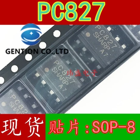 10 Uds PC827 SOP-8 Luz de acoplamiento chips CI en stock 100% nuevo y original