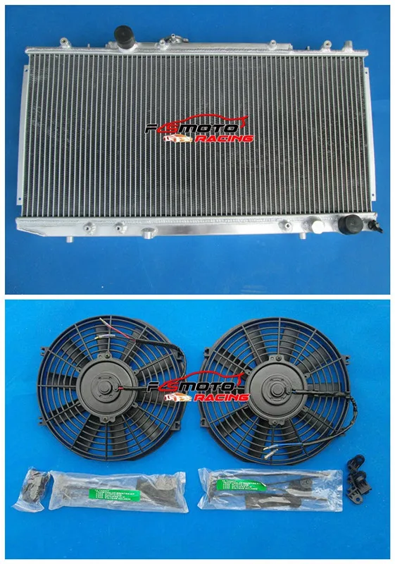 All Aluminum Radiator + Fan for Toyota Celica GT4 ST185 3S-GTE 3SGTE 1990-1994 Manual 94 93 92 91 90