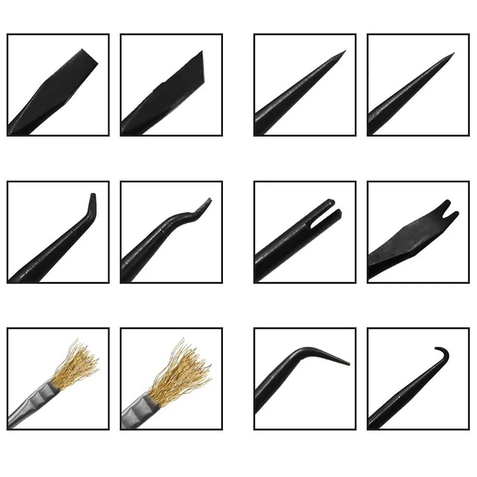 6pcs/Set Crowbar Electronic Heat Assist Repair Welding Cleaning Auxiliary Tools for Removing PCB Components