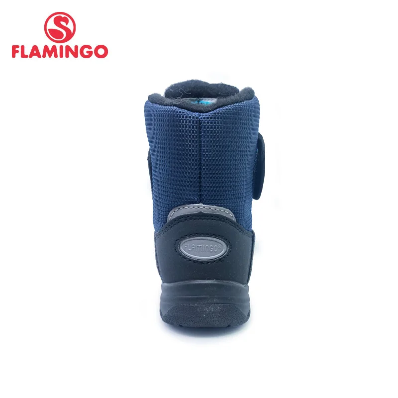 Flamingo inverno de alta qualidade à prova dwool água lã manter quente crianças sapatos anti-deslizamento botas de neve para o menino frete grátis