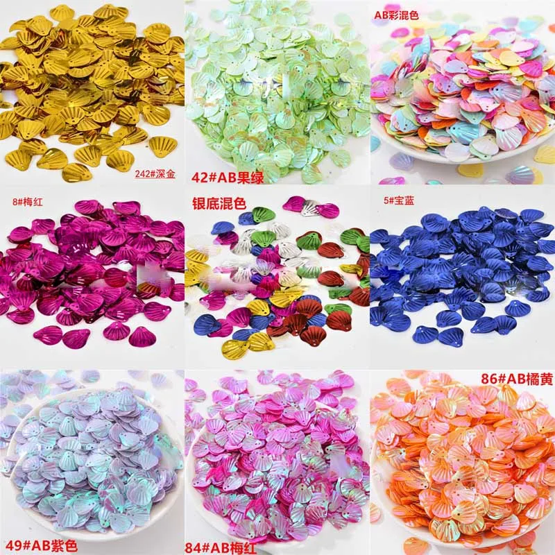 18 * 22mm color shell beads sequins clothing accessories accessory crystal mud DIY jewelry accessories party decoration sequins