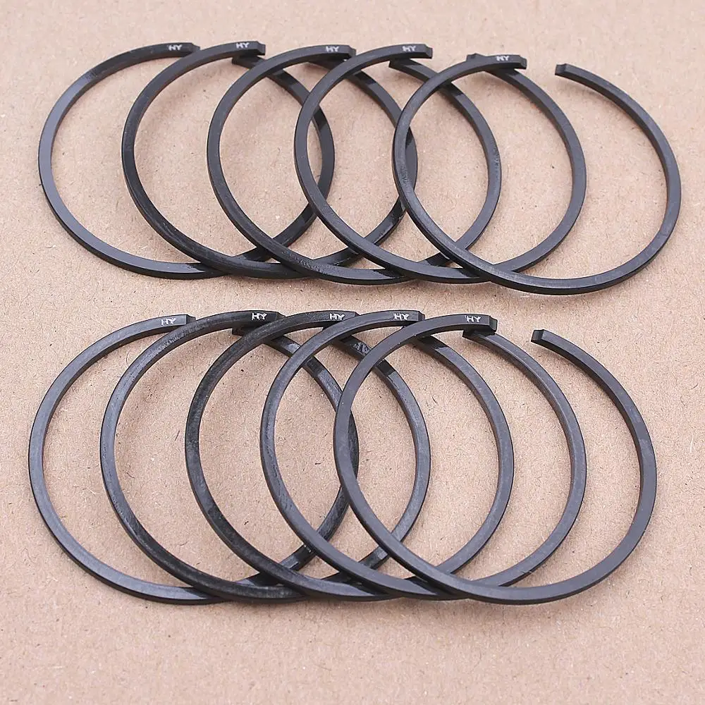 10pcs Piston Ring Kit 39mm x 1.5mm per Husqvarna 236 240 240E 236E 235 Motosega di Ricambio di Ricambio parte
