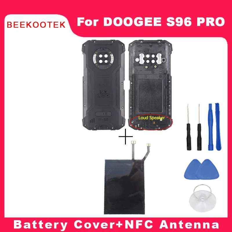 New Original S96 Pro Battery Cover Back Cover With Speaker+NFC Antenna Replacement Accessories For DOOGEE S96 pro Smartphone